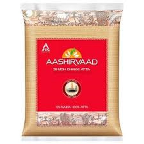 100% Pure Aashirvaad Shudh Chakki Atta/Gavhache Peeth, 5 Kg Pack Carbohydrate: 72 Grams (G)