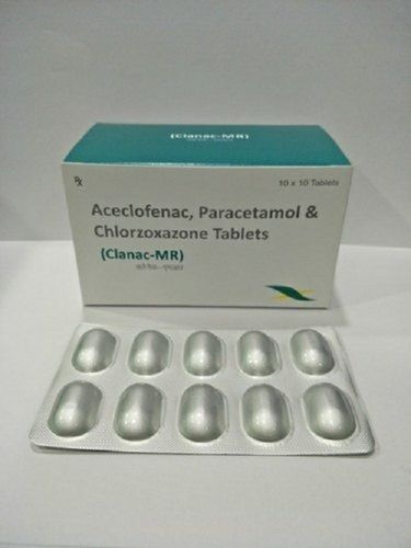 Aceclofenac Paracetamol And Chlorzoxazone Tablets Clanac - Mr Lead Time: 24 Hours