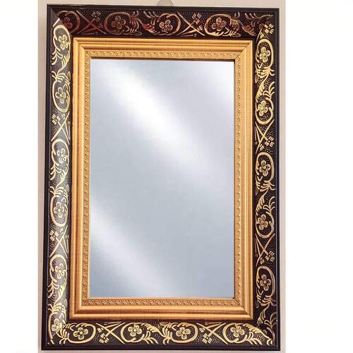 Golden Arkick Color Flat Anti Breakable Designer Decorative Wall Hanging Mirror