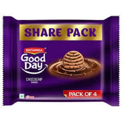 Britania Good Day Semi Soft Round Tasty And Delicious Chocochip Cookies (Pack Of 4) Fat Content (%): 5 Percentage ( % )