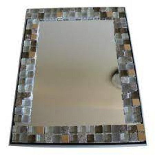 Silver Easy To Hang Lightweight Designer Decorative Mirror Glass With 5-10Mm Thickness