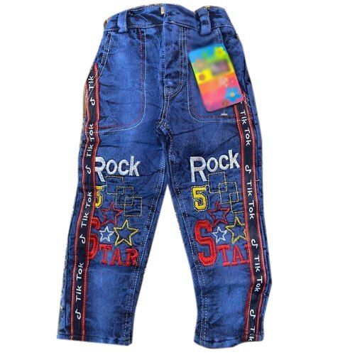 Party Wear Embroidery Fashionable Denim Jeans Age Group: 13-15 Years