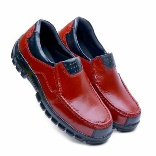 Heat Insulating And Flexible Sole Low Ankle Red Leather Safety Shoe Toe Style: Composite Toe