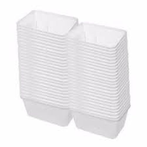 White Large Plastic Disposable Bowls - 100 Piece Set 