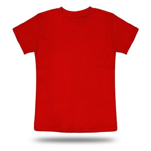 Plain Cotton T-Shirts - Half Sleeve, Round Neck Design | Versatile Red Casual Wear for Men, Available in Multiple Sizes