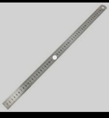 Metal Ruler Double Side Measuring Scale Mark Ruler Tool For Office, Woodworking Engineering, Architects, Students 