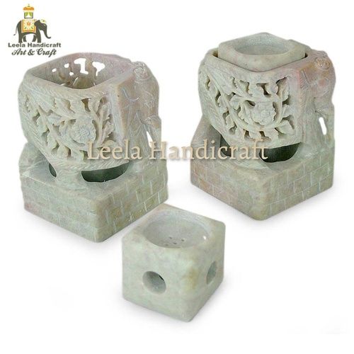 Stone T Light Candle Holder