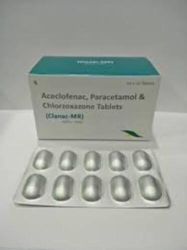 Aceclofenac, Paracetamol And Chlorzoxazone Tablets For Pain Reliever And Fever Reducer