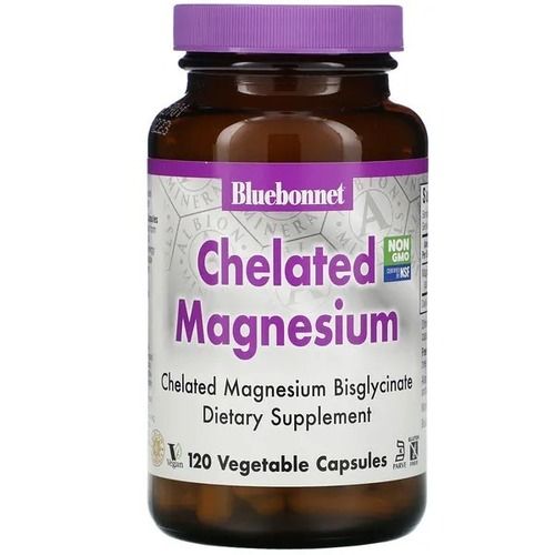 Bluebonnet Nutrition, Buffered Chelated Magnesium, 60 Vegetable Capsules 