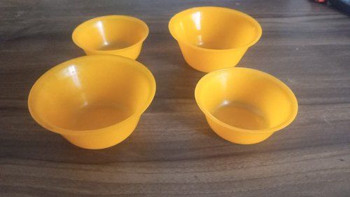 Break Resistant And Leak Proof Lightweight Orange Plastic Bowl For Domestic Use