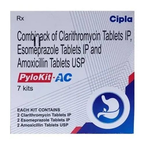 Combipack Of Clarithromycin Esomeprazole And Amoxicillin Tables Ip