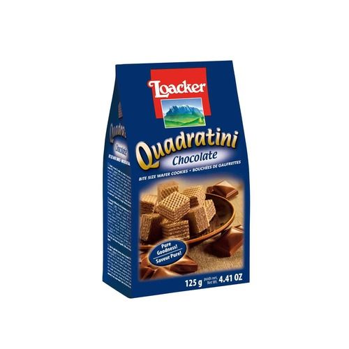 Delicious Taste Loacker Quadratini चॉकलेट बाइट साइज़ वेफर कुकीज़