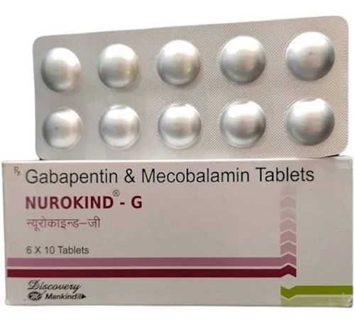 Gabapentin & Mecobalamin Tablets Pack Of 6 X 10 Tablets