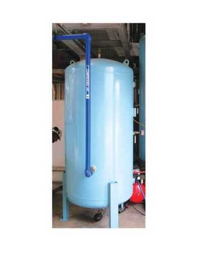 Round Industrial Mild Steel Vertical Receiver Tank With High Corrosion Resistivity