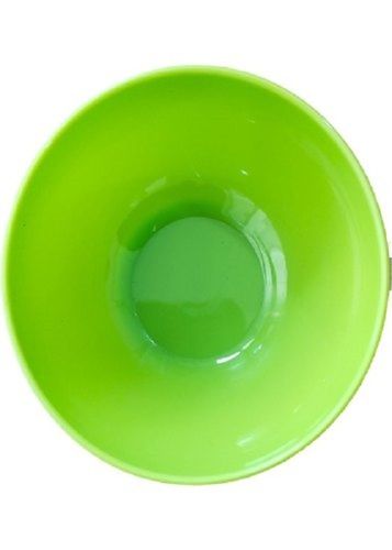 Lightweight And Break Resistant Leakproof Round Green Plastic Bowl Hardness: Rigid