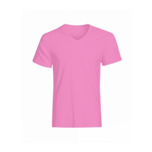 Cotton T Shirt - L, M, S, XL Sizes | Pink Plain Half Sleeve V Neck for Ultimate Comfort and Versatility