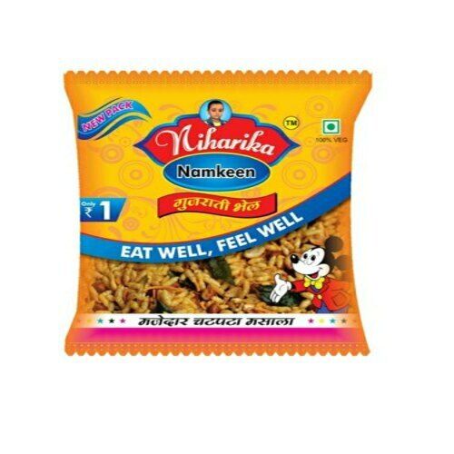 Raw Mildly Spicy Tastier Snack Airtight Transportable Pouch Gujrati Bhel