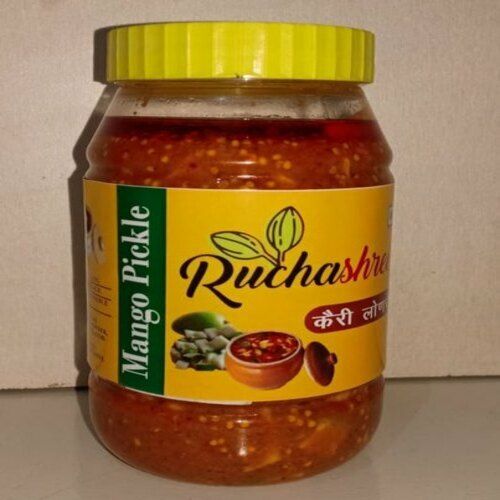 Naturally Made Strong Aroma Fresh Taste Airtight Jar Mango Pickle Ingredients: Raw