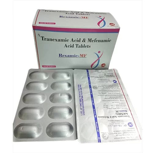 Rexamic-MF Tranexamic Acid And Mefenamic Acid Tablet, 10x10 Alu Alu Pack