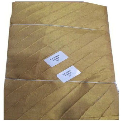 Golden Smooth And Non Sticky Fast Brown Cotton Blouse Fabric