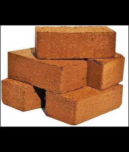 100% Natural Eco Friendly Dark Brown Coco Peat Blocks With Outstanding Tenacity