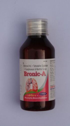 Ambroxol HCL Terbutaline Sulphate Guaiphenesin Bronic A Syrup
