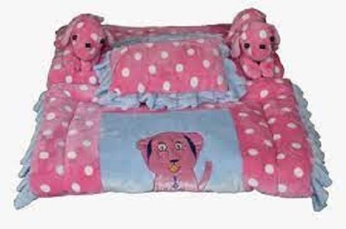 Cotton Baby Soft Comfortable Light Weight Easy To Carry Pink Printed Sleeping Set