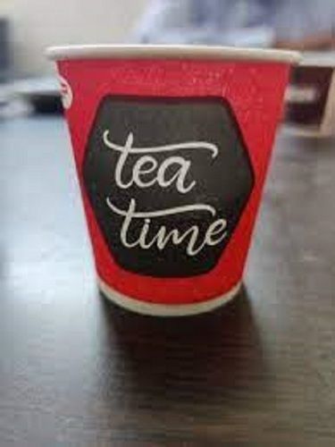Eco Friendly Disposable Red And Green Plain Paper Tea Cups For Domestic Use