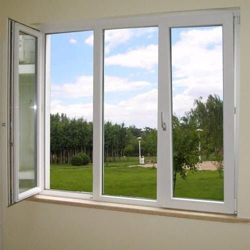 Steel Heavy Duty And Long Durable White Hinged Window For Domestic Use