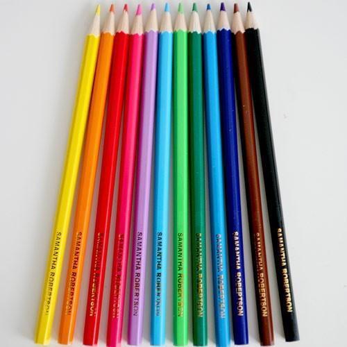 Regular Long Lasting And Lightweight Break Resistant Smooth Wooden Coloured Pencils