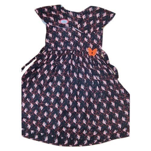 Party Wear Half Sleeves Designer Soft Comfortable Breathable And Stylish Cotton Frock For Girl