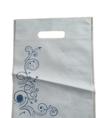 Printed White D Cut Non Woven Shopping Bags