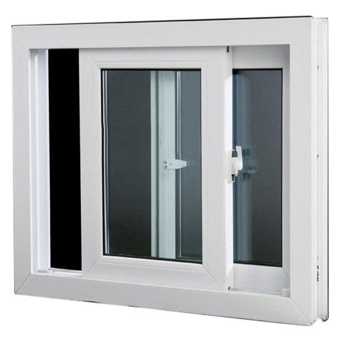 Weather Resistance And Crack Resistant Two Track Upvc Sliding Windows