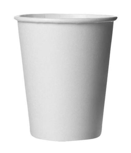 White Plain Disposable Paper Juice Glass 180 Ml