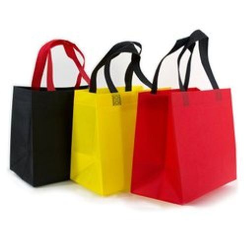 45 Gsm Plain Fashionable Loop-Handed Non Woven Bags  Handle Material: Cotton