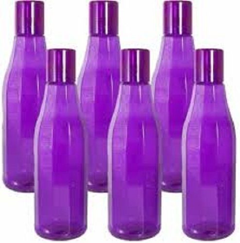 Break Resistant And Leakproof Reusable Purple Plastic Water Bottle With Screw Cap Capacity 1