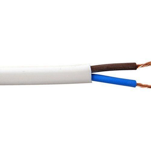 White Excellent Quality And Affordable Durable And Flexible Aluminium Two Core Flat Cable 