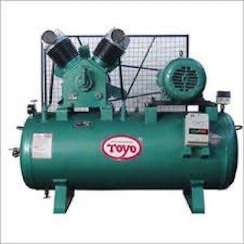 High Pressure Single Stage Double Cylinder Green Air Compressor 