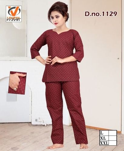 Cotton Ladies Night Suit With Long Tops, T-Shirt at Rs 515/piece in  Ahmedabad
