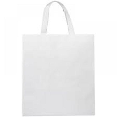 Light Weight Eco Friendly And Reusable White Non Woven Carry Bag For Shopping