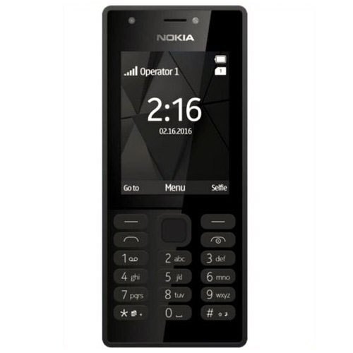 Nokia 216 Basic Mobile Phone - Plastic Body, 2.4 Inch Color Screen, Black | 2mp Camera, Easy-to-use, One Day Battery Backup