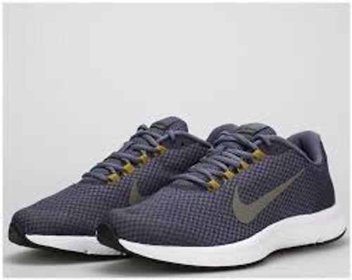 Grey Trendy Mix Fabric Mens Gray Sport Shoes 