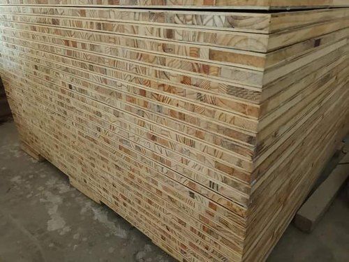 Termite Resistance Rectangular Brown Natural Pine Wood For Furniture Base Material: Fr3