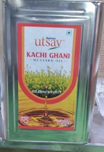 100 Percent Natural And Pure Cold Pressed Utsav Kachi Ghani Mustard Oil For Cooking