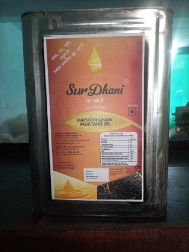 Common 100 Percent Natural, Chemical Gluten And Preservative Free Sur Dhani Mustard Oil