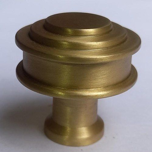 32Mm Golden Color Coated Brass Glass Door Knob 