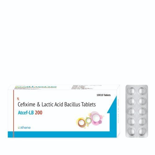 Cefixime Lactic Acid Bacillus Tablets Packaging Size: 10x10
