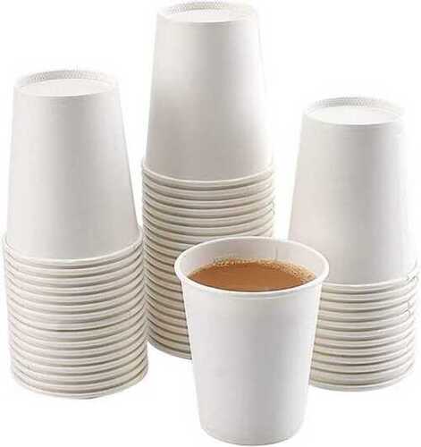 Disposable Plain White Paper Cup For Hot And Cold Beverages Size: Available In Different Sizes