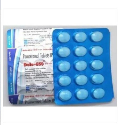 Dolo-650 पेरासिटामोल टैबलेट, 15 X 15 का पैक