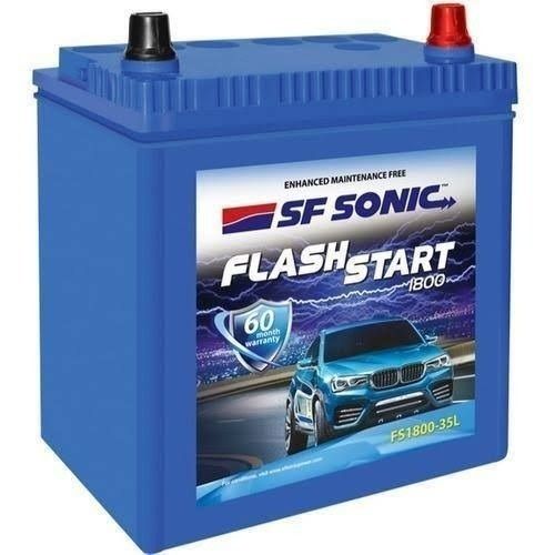 High Quality Blue Sf Sonic Flash Start Automotive Battery, Power 24 Voltage With Plastic Cover Net Weight: 40  Kilograms (Kg)